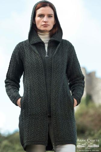 Veste longue pure laine femme - Islander
