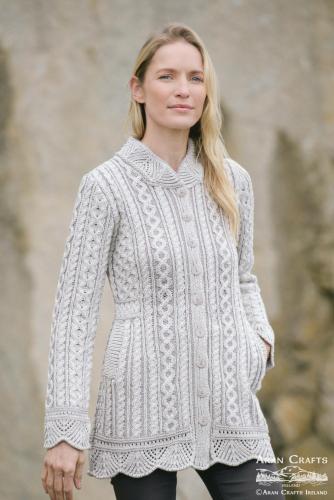Veste longue pure laine femme - Islander